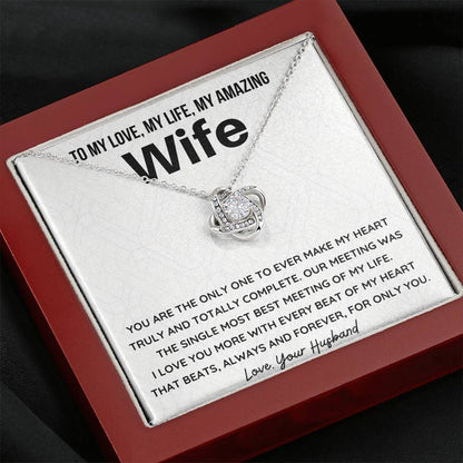 I love you more with every beat of my heart - Gift for Wife