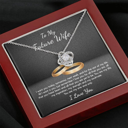 YOU ARE MY ONE AND ONLY - CARD Love Knot Neclace