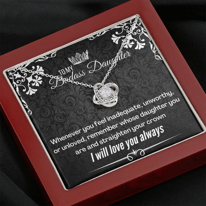 Badass Daughter (88) Love Knot Neclace