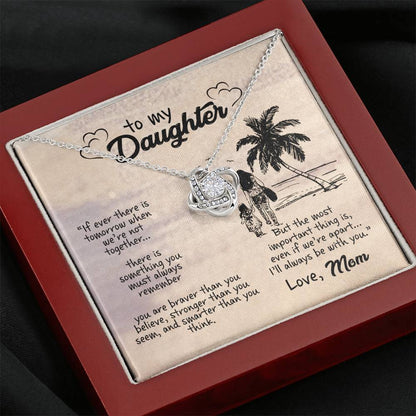 I'LL ALWAYS BE WITH YOU - CARD Love Knot Neclace