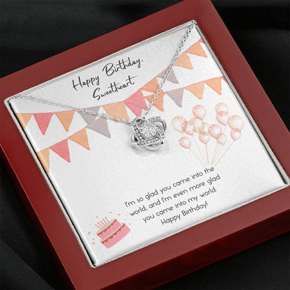 INTO MY WORLD - CARD Love Knot Neclace