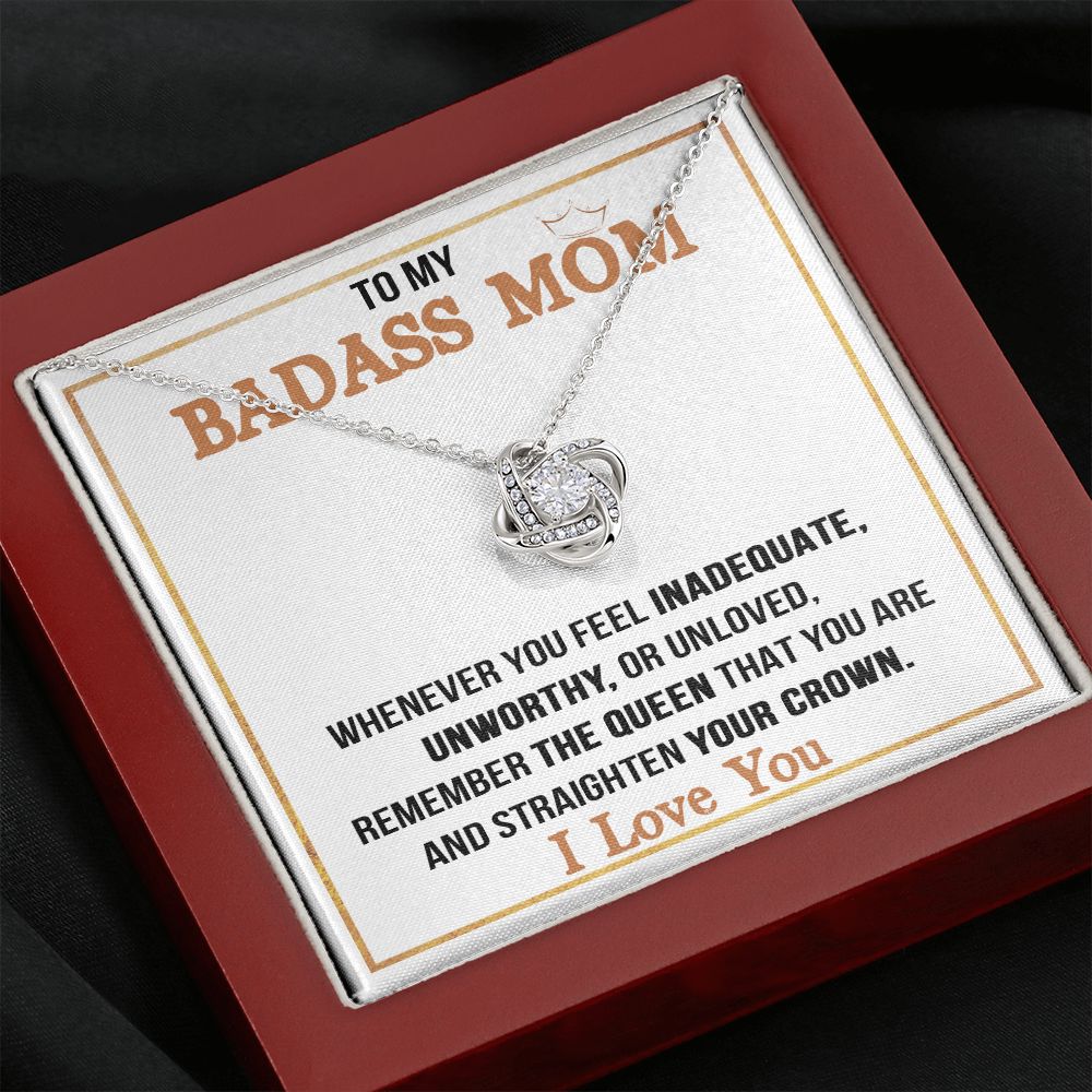 Badass Mom Love Knot Neclace