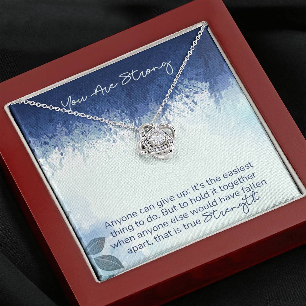 STRENGTH - CARD Love Knot Neclace