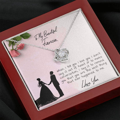 THE BEST THING THAT EVER HAPPENED TO ME - CARD Love Knot Neclace