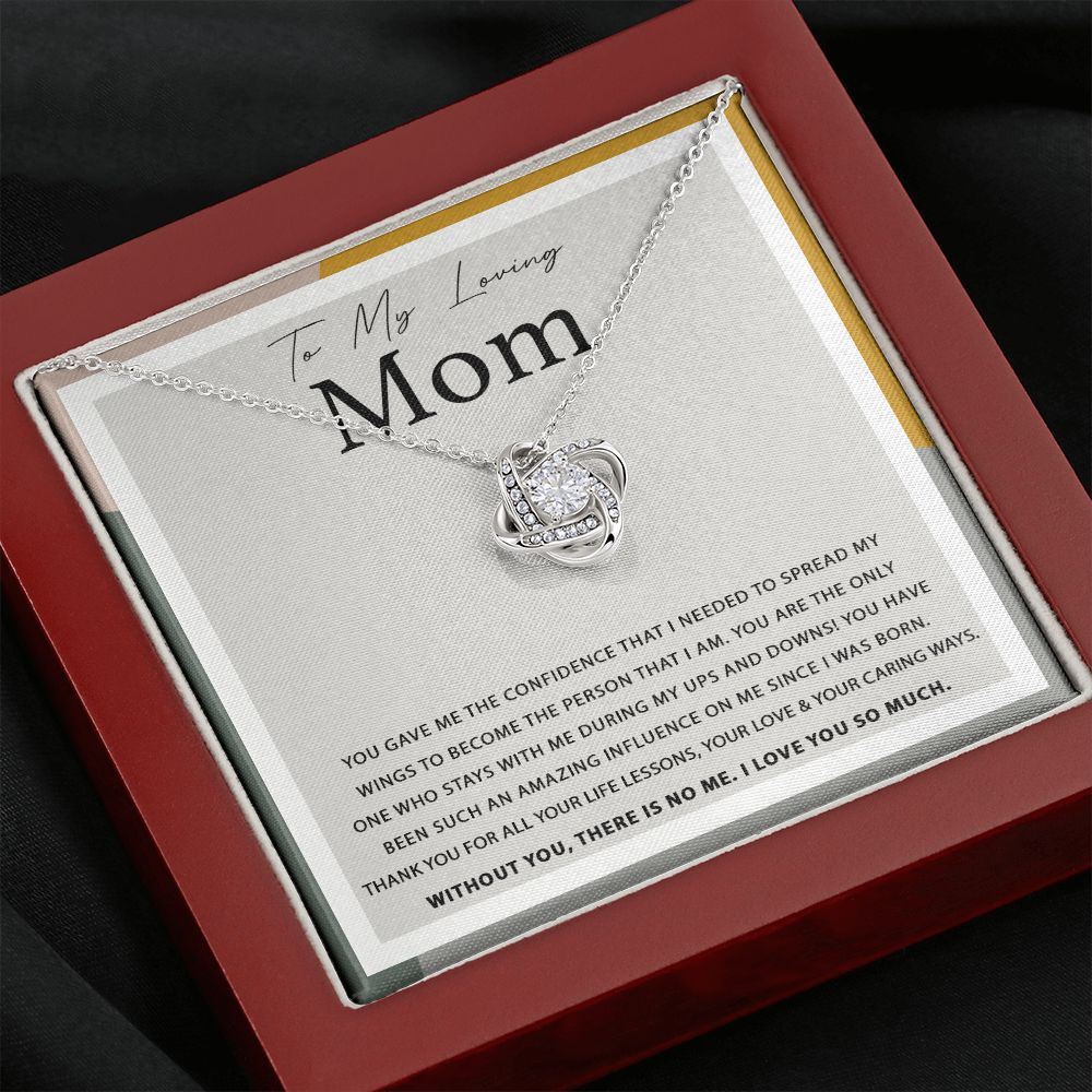 My Loving Mom - Spread My Wings Love Knot Neclace