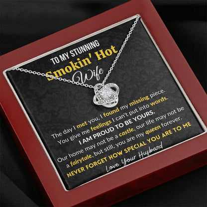 Gift for wife Love Knot Necklace Never Forget how special you are to me