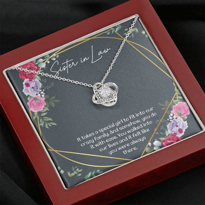 WALKED INTO OUR LIVES - CARD Love Knot Neclace