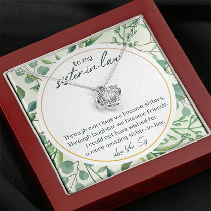 WE BECAME SISTERS - CARD Love Knot Neclace