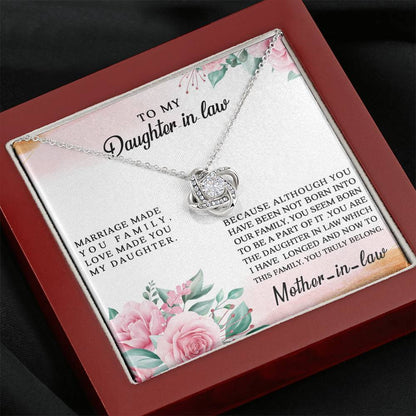Gift for Daughter in Law - Marriage Made You Family