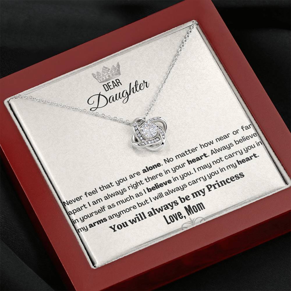 Badass Daughter (33) Love Knot Neclace