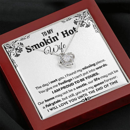 Gift for Wife | Proud to be yours | Love knot Necklace