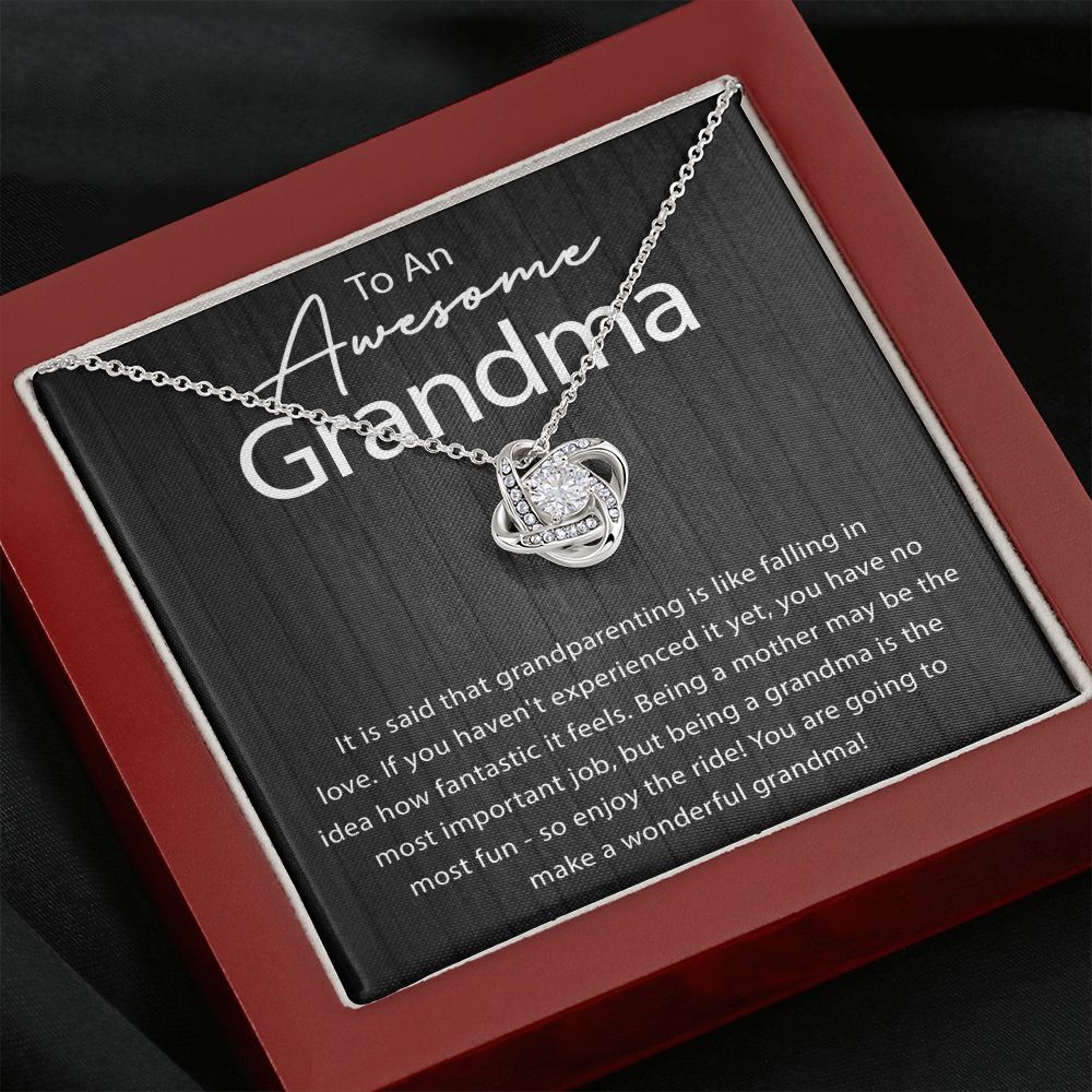 Being a Grandma is the Most Fun Love Knot Neclace