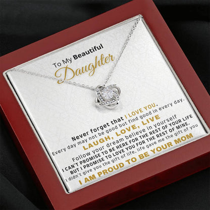 Gift for Daughter from Mom - I am proud to be your mom