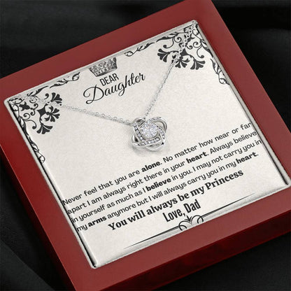 Badass Daughter (91) Love Knot Neclace