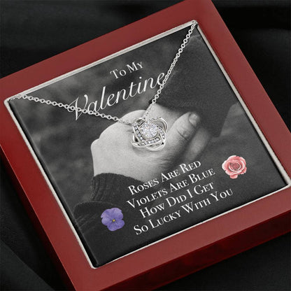 ROSES ARE RED Love Knot Neclace