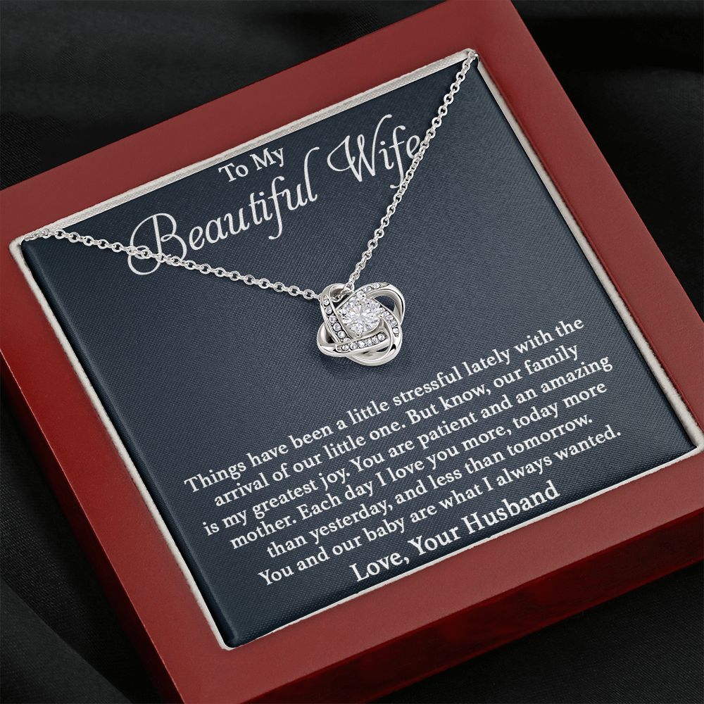 To My Beautiful Wife - Our Family Love Knot Neclace