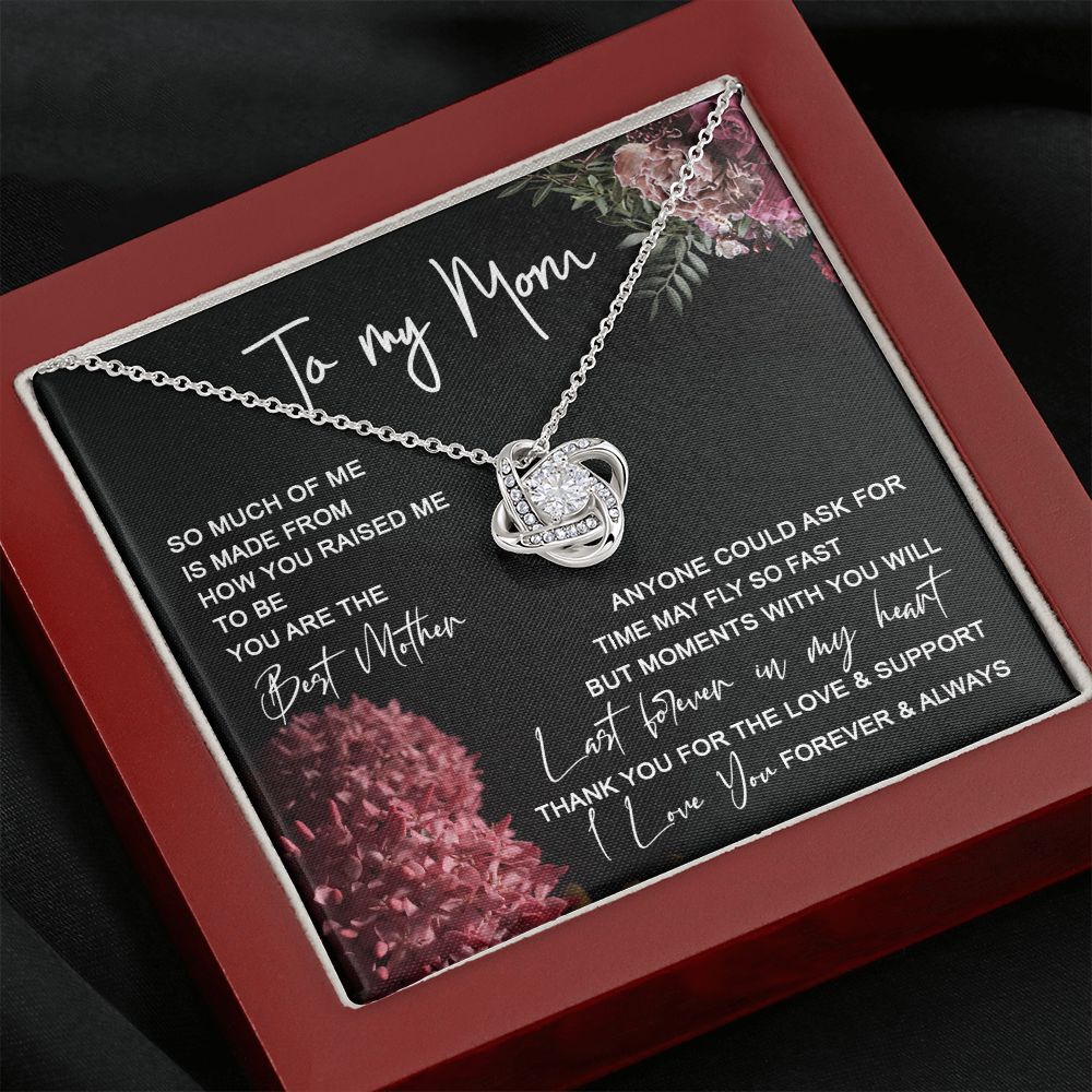 Mom - Last Forever In My Heart Love Knot Neclace
