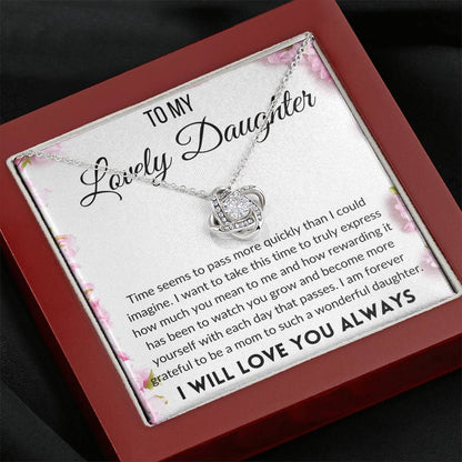 Badass Daughter (89) Love Knot Neclace