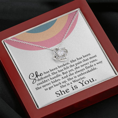 She Is You Love Knot Neclace