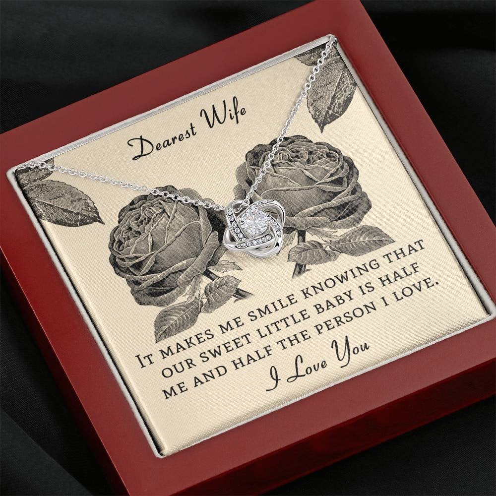 DEAREST WIFE - card Love Knot Neclace