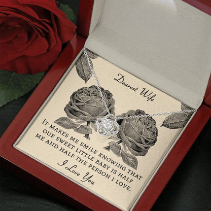 DEAREST WIFE - card Love Knot Neclace