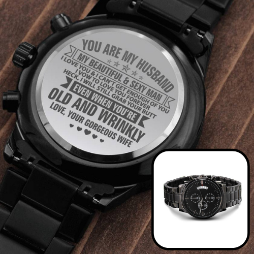 Gift for Husband - Engraved Watch