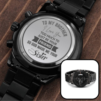 Christmas Gift for Brother - Engraved Watch