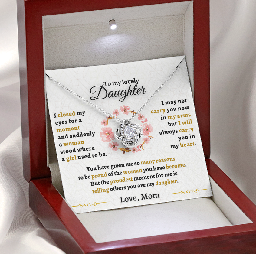 To My Lovely Daughter - I will always carry you in my heart