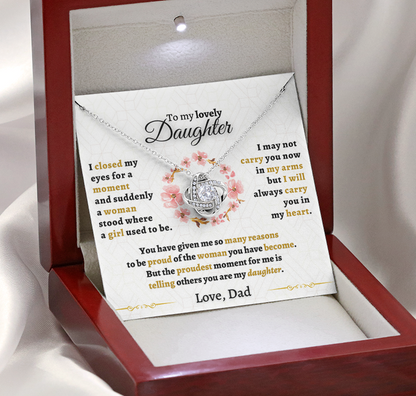 Gift for Daughter from Dad - I will always carry you in my heart